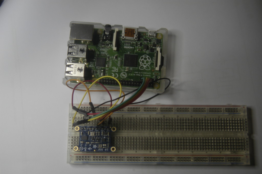 Testing the Raspberry Pi with Adafruit 10-DOF IMU